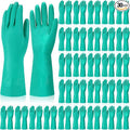 Potchen 30 Pairs Chemical Resistant Gloves 15 Mil Nitrile Gloves by Potchen