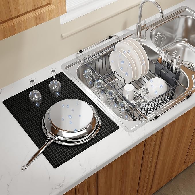 Green Dish Drying Rack Over The Sink by MAJALiS