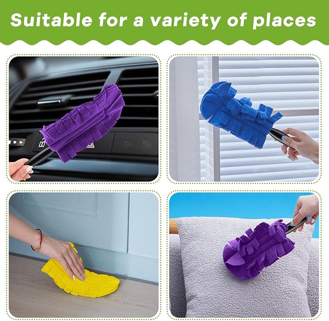 Zubebe 3 Pcs Reusable Duster Refills Fleece - Image 4