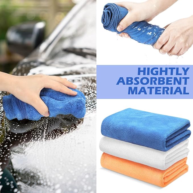 SmoothNovelty 10 Pcs Extra Large Microfiber Cloth 30" x 20" Large Floor - Image 4