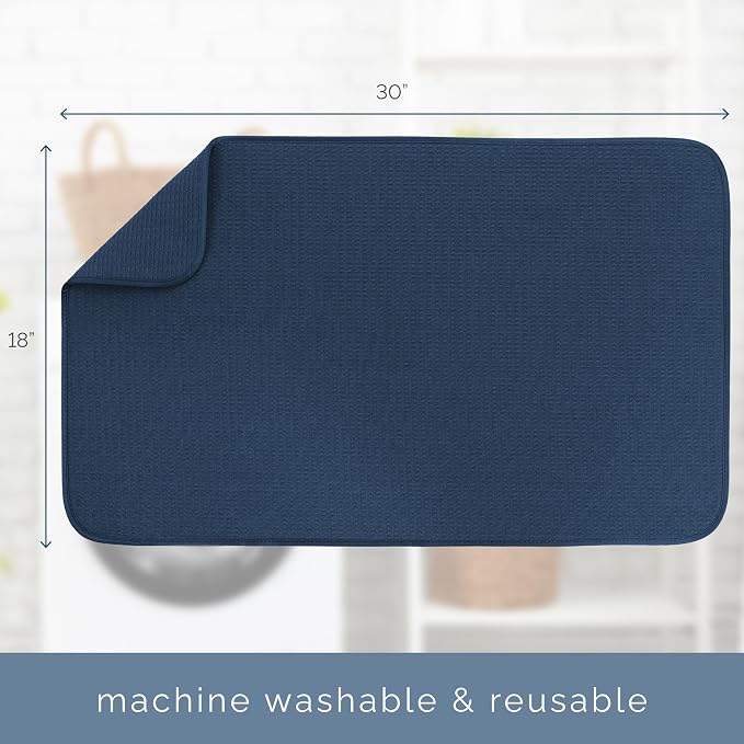 S&T INC. Dish Drying Mat, XXL Kitchen Counter Mat - Image 6