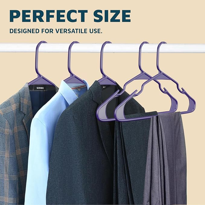 Lifemaster Plastic Clothes Hangers – Heavy Duty Hanger Set, - Image 10