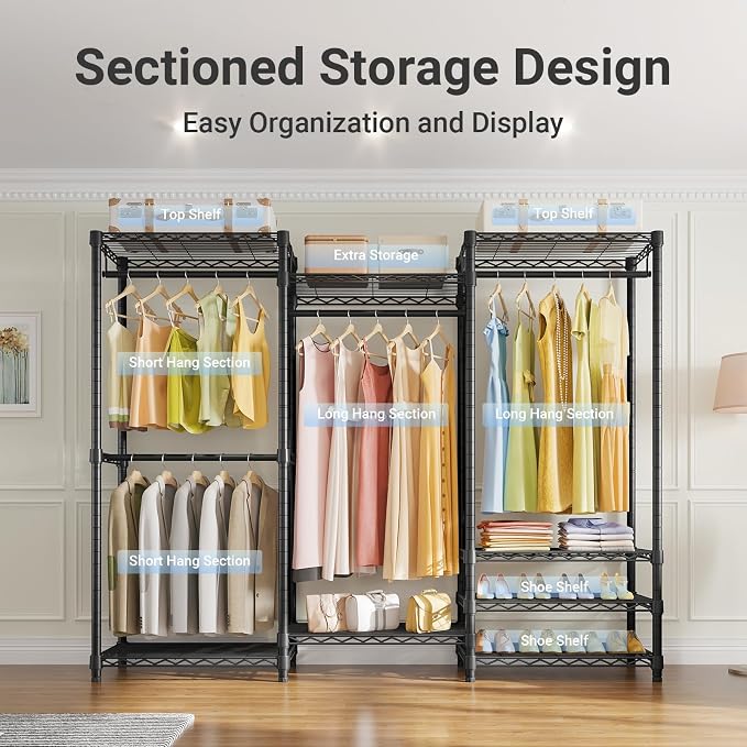 VIPEK V5 Heavy Duty Clothes Rack, Freestanding Modular Closet System, 4 x 23.6 - Image 9