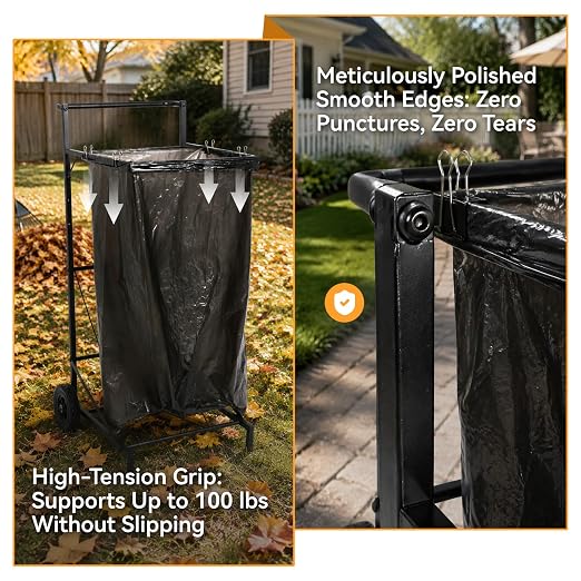 Trash Bag Holder and Metal Leaf Bag Holder - Image 9