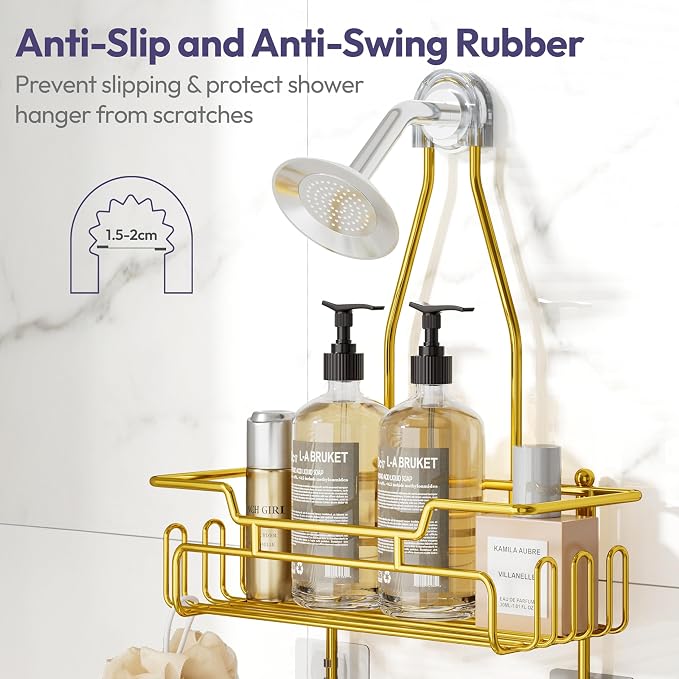 SWTYMIKI Bathroom Shower Caddy Hanging - Image 4