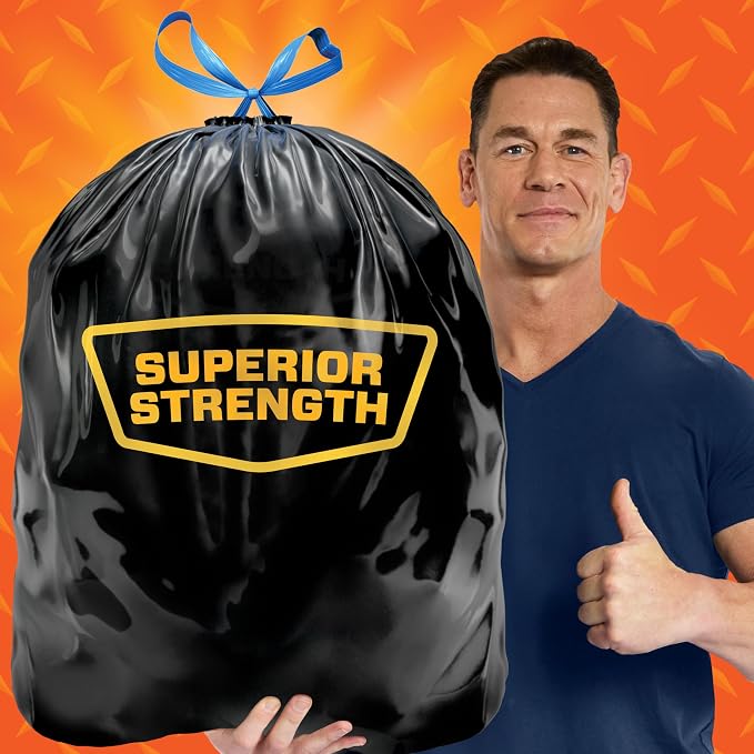 Hefty Strong 30 Gallon Trash Bags, Large Trash Bags 30 Gallon Size, Durable - Image 3