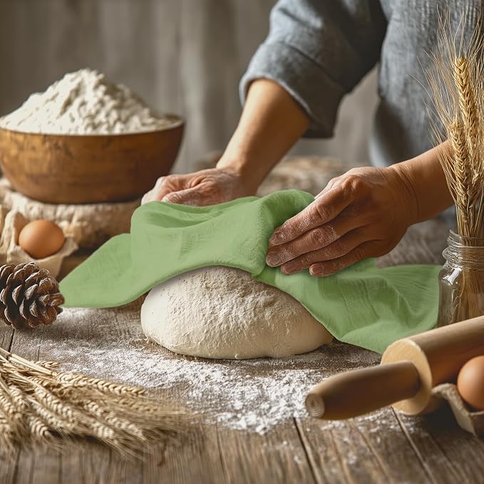 Utopia Kitchen Sage Green Flour Sack Towels100% Cotton | Tea Towels - Image 3