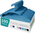 NEATERIZE Clothes Hangers Plastic 100 Pack by Neaterize