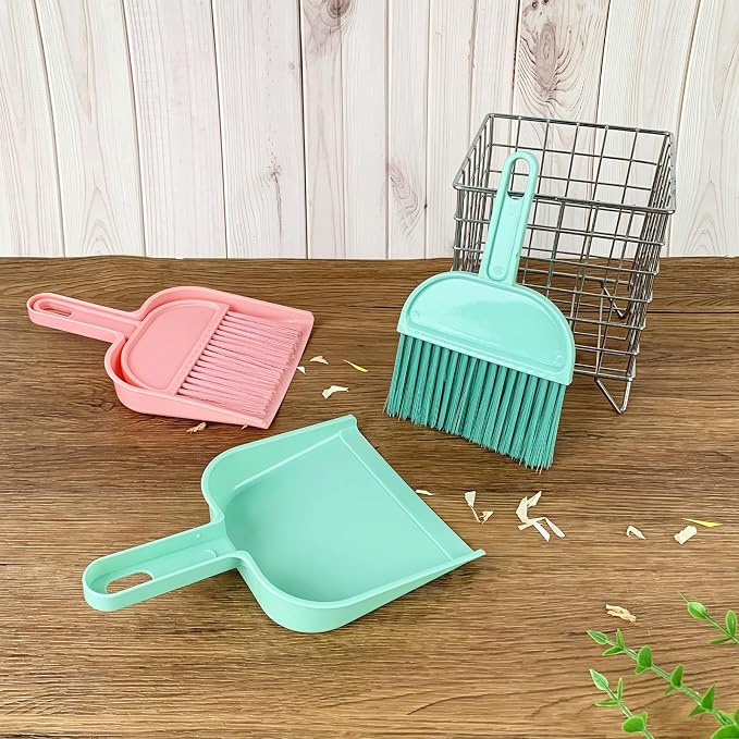 ZUFECY Mini Broom and Dustpan Set, Small Handheld Brush - Image 3