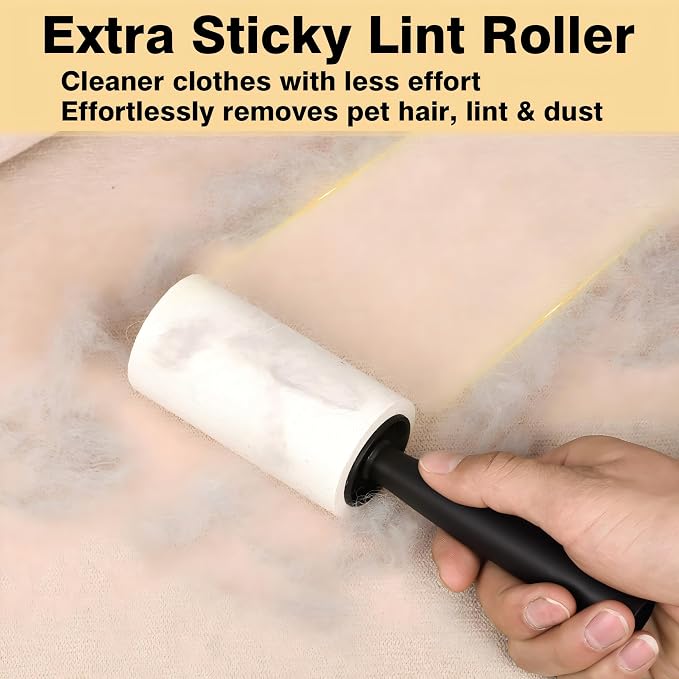Lint Roller for Pet Hair Removal, Extra Sticky Pet Hair Rollers - Image 3