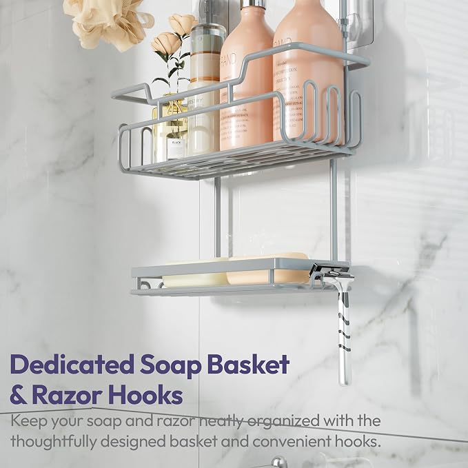 SWTYMIKI Bathroom Shower Caddy Hanging - Image 5