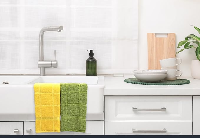 100% Cotton Terry Dish Towels, 4 Pack Solid, 16 x26 Inches, Super Soft and - Image 6