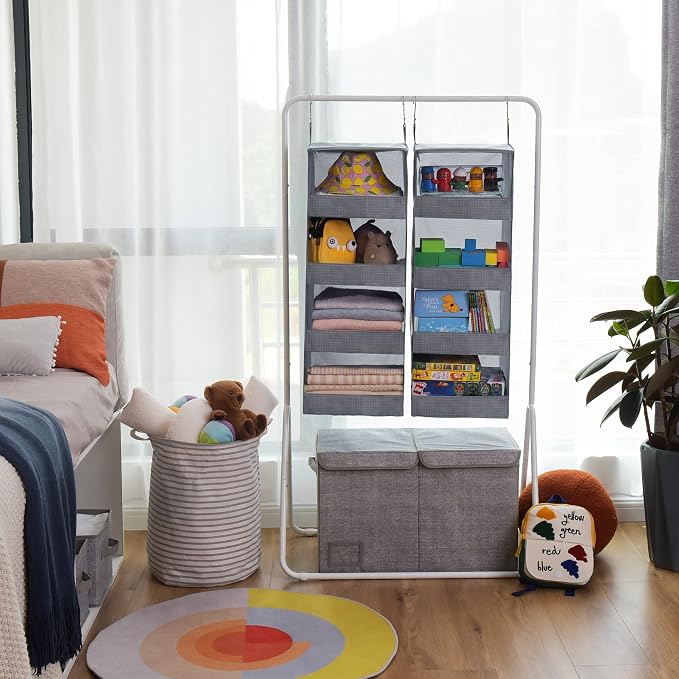 GRANNY SAYS 4-Shelf Hanging Closet Organizer, Foldable Storage, No-Sag Support - Image 5