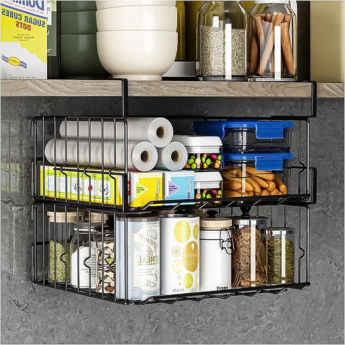 Under Shelf Basket Storage 2Pack by Couwilson