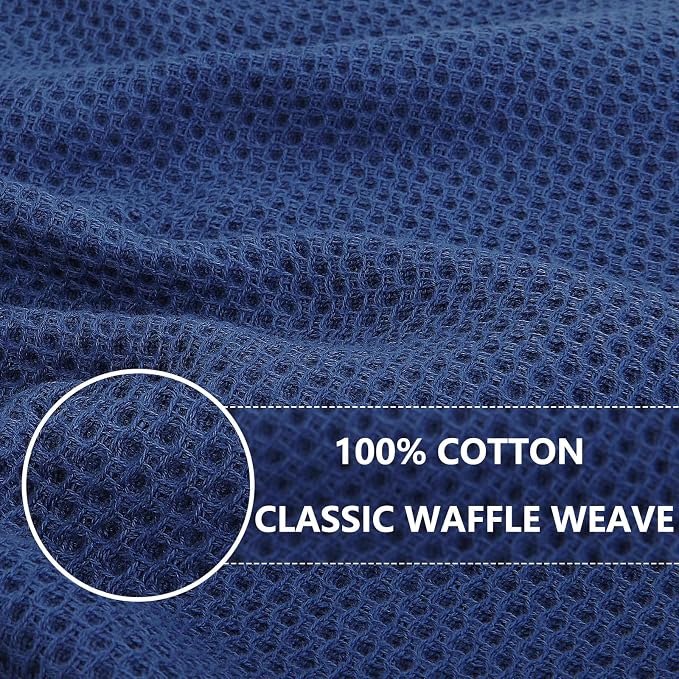 Homaxy 100% Cotton Waffle Weave Kitchen Dish Cloths 18-Pack, Ultra Soft - Image 2