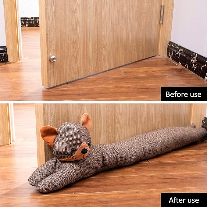 SWISSELITE 36 Inch Under Door Stopper, Decorative Door Noise Blocker, Weighted - Image 5