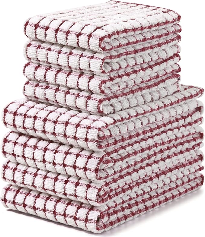 Homaxy Kitchen Towels and Dishcloths Set by Homaxy
