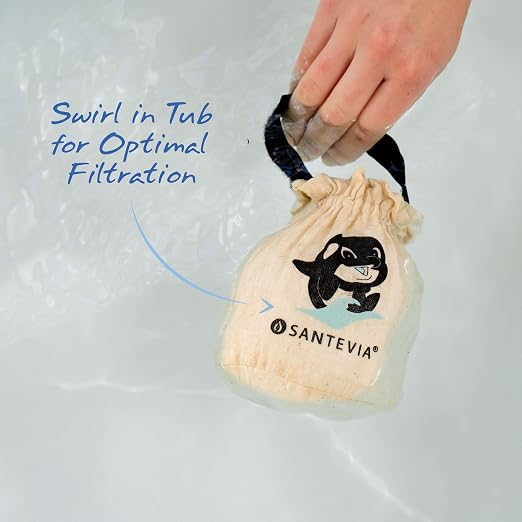 Organic Cotton Bath Faucet Filter by Santevia | Sensitive Skin Bathtub Water - Image 7