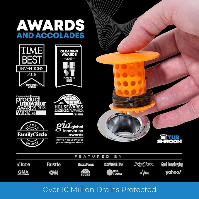 TubShroom Bathtub Drain Hair Catcher – In-Drain Tub Strainer & Clog Prevention - Image 8