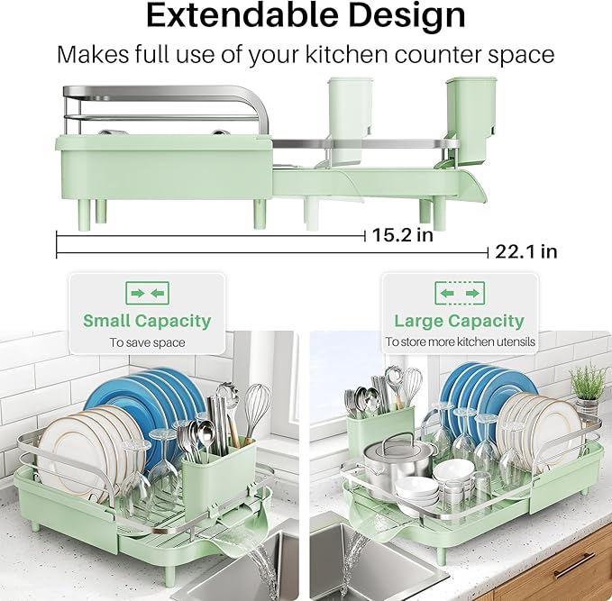 SNTD Expandable Dish Drying Rack - Image 3