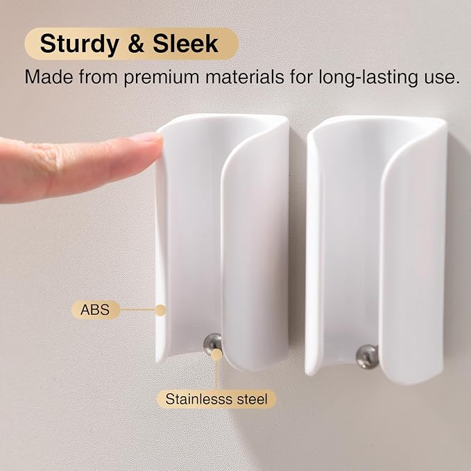 Electric Toothbrush Holder for Bathroom, Adhesive Toothbrush Stand | Compact - Image 6