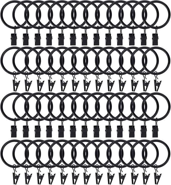 Lansian 100 Pack Curtain Rings by Lansian