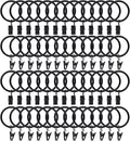 Lansian 100 Pack Curtain Rings by Lansian