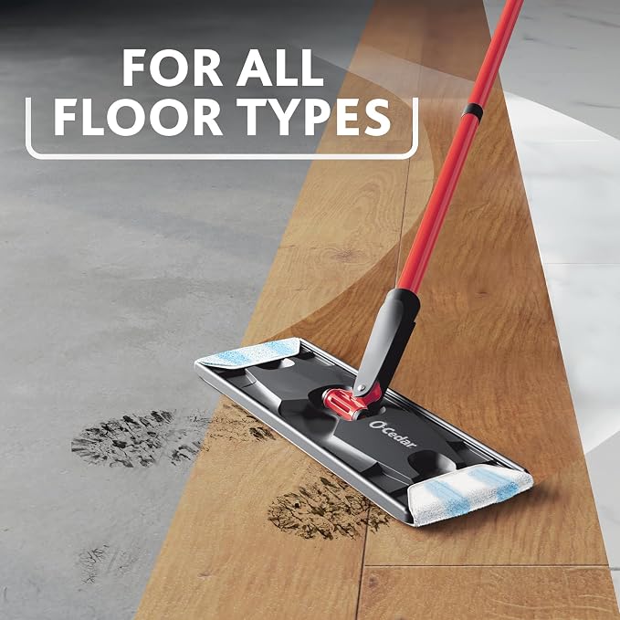 O-Cedar Genuine H2prO Mop Pad Replacement | Microfiber Refill | Machine - Image 9