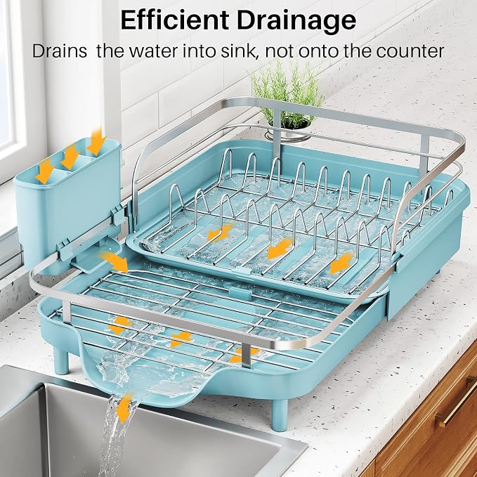 SNTD Expandable Dish Drying Rack - Image 4