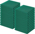 Homaxy 100% Cotton Waffle Weave Kitchen Dish Cloths 24-Pack, Dark Green | 12 x by Homaxy