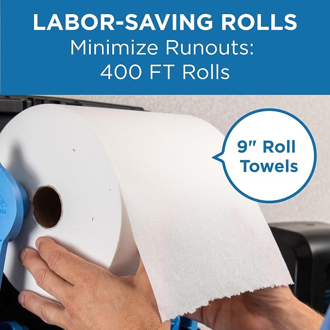 Pacific Blue Ultra by Georgia-Pacific PRO 9” Paper Towel Rolls, 400 Feet Per - Image 7