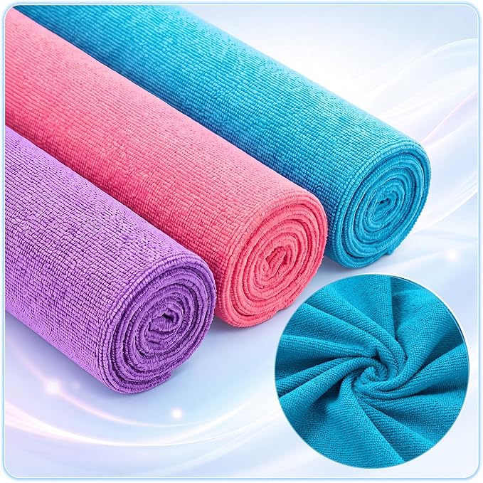 Nuanchu 20 Pieces Extra Large Microfiber Cleaning Cloth Rags Towels Bulk 20 x - Image 5