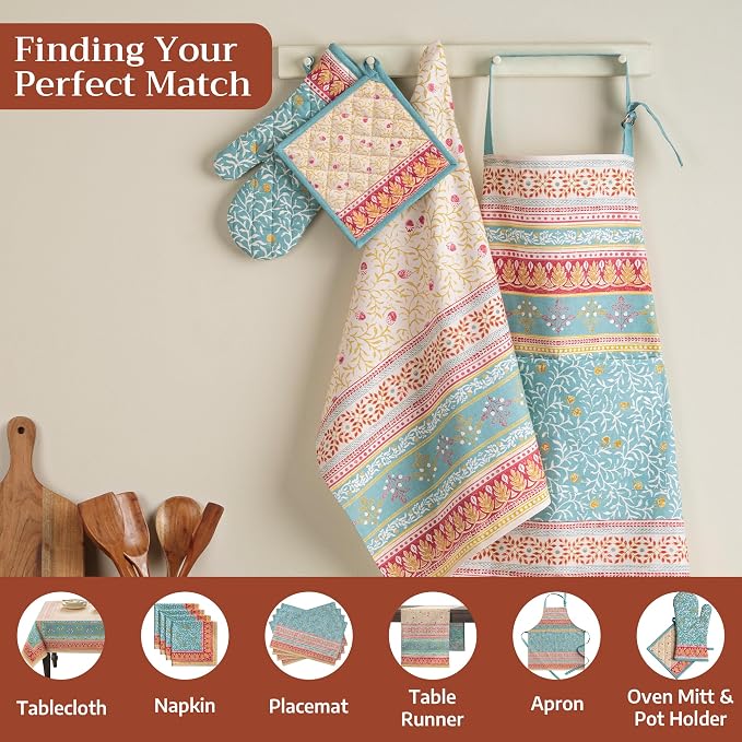 Maison d' Hermine Kitchen Towels Set of 3 Reusable 100% Cotton 27.50" x 20" - Image 4