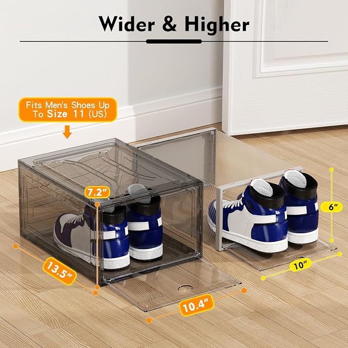 ARSTPEOE Upgrade Harder Solid Plastic Shoe Organizer, Shoe Storage - Image 2