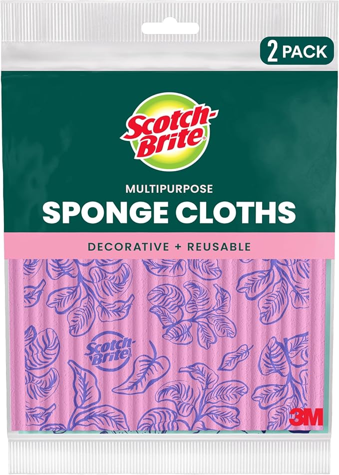 Scotch-Brite Sponge Cloths, 2 Pack by Unknown