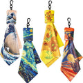 Glasses Cleaning Cloth, Microfiber Eyeglass Cleaner Art Design Keychain 4PCS | by Seabbo