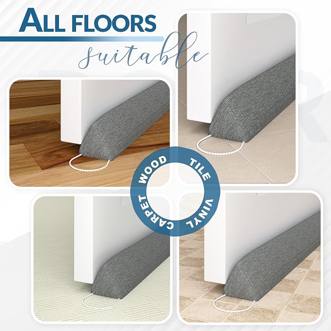 SYIPO Triangle Door Draft Stopper，35.4" Weighted Under Door Draft Blocker - Image 7