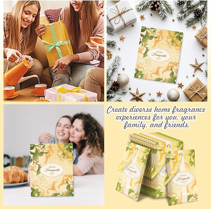 SCENTORINI Scented Sachets for Drawer and Closet, Honeysuckle Scent 14 Pack - Image 8