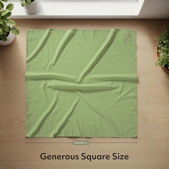 Utopia Kitchen Sage Green Flour Sack Towels100% Cotton | Tea Towels - Image 2