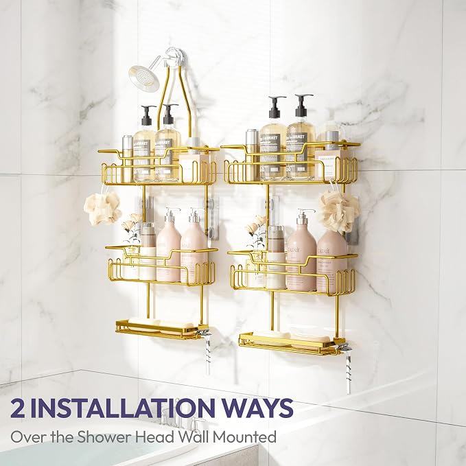 SWTYMIKI Bathroom Shower Caddy Hanging - Image 2