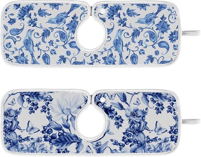 Sink Mat for Faucet Sink Splash Guard Faucet Handle Drip Catcher for Kitchen by Tatenale