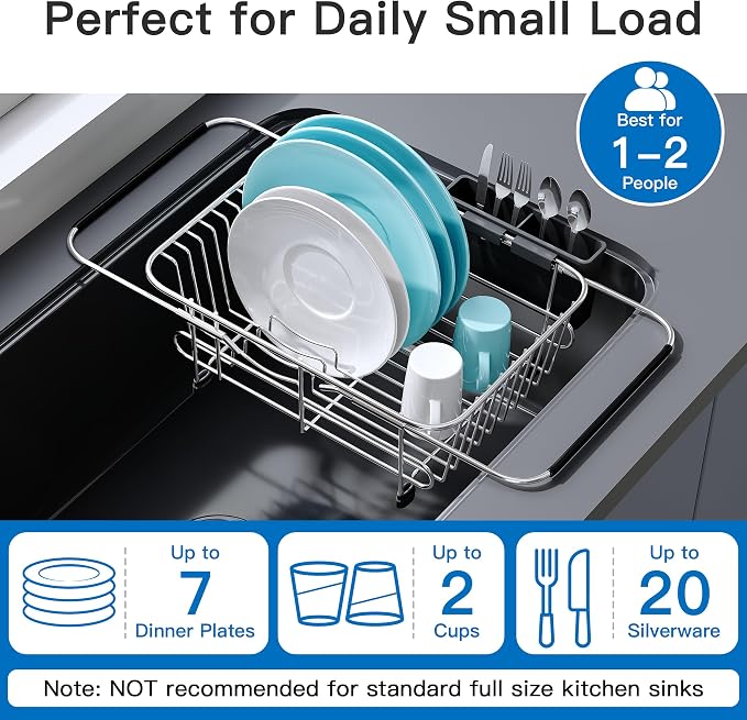 JASIWAY Sink Small Dish Drying Rack - Image 5