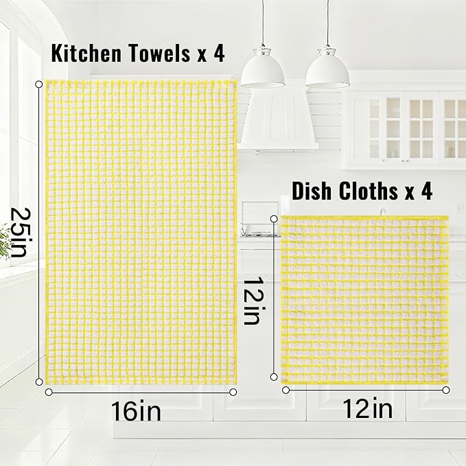 Homaxy Kitchen Towels and Dishcloths Set - Image 3