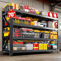7000LBS Storage Shelves Heavy Duty, Metal Storage Shelves 4 Tier Units Adjustable Utility Rack Shelf, Heavy Duty Garage Racks Shelving for Basement, Industrial, Garage Shelving 60" W x 24" D x 70" H
