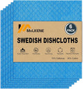 MoLKENE Swedish Dishcloths for Kitchen, 6 Pack Reusable Paper Towels, Absorbent by MoLKENE