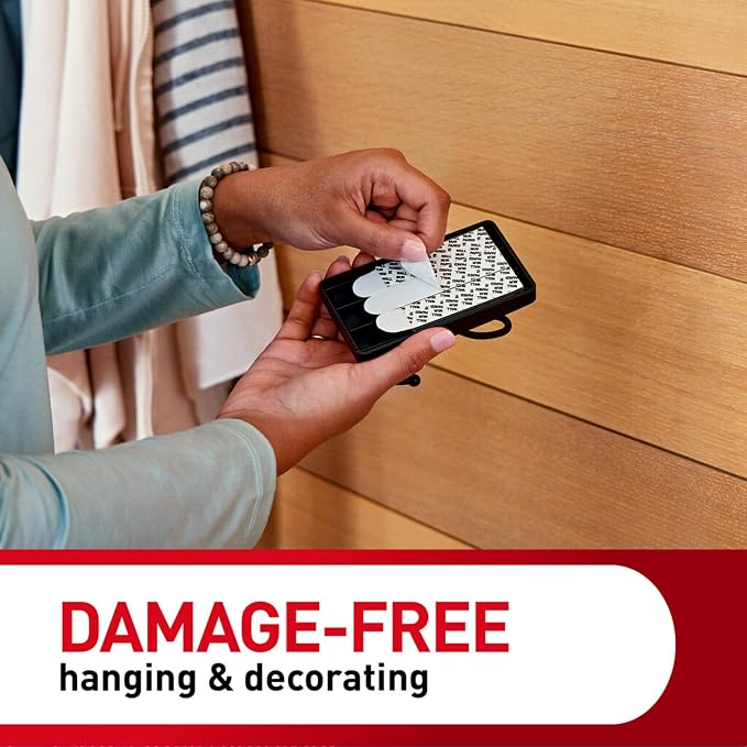 Command X-Large Black Triple Hooks, 2 Hooks, 6 Strips | Heavy Duty, Damage-Free - Image 2