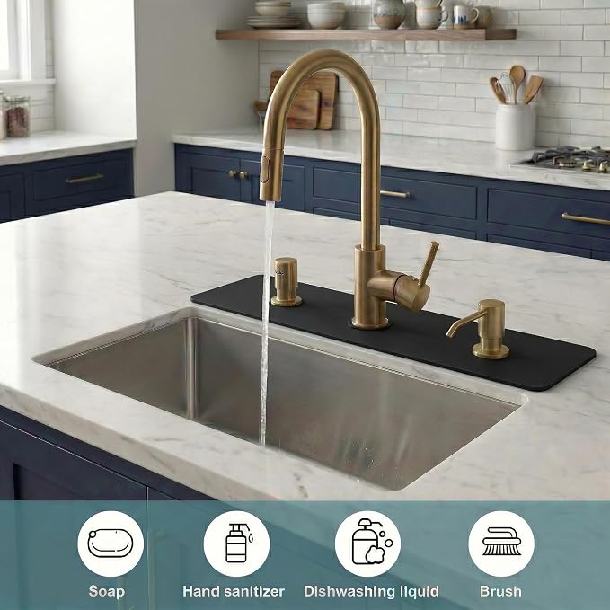 2PCS Kitchen Bathroom Faucet Mat - Image 7