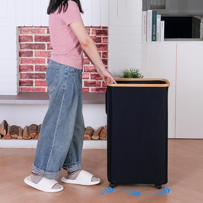 iEGrow 75L Slim Laundry Hamper - Image 3