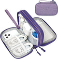 FYY Electronic Organizer, Travel Tech Pouch Bag Cable Organizer Dark Purple | by FYY
