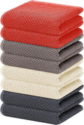 Homaxy 100% Cotton Waffle Weave Kitchen Dish Towels 8-Pack, Ultra Soft by Homaxy